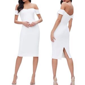Dress The Population Bailey Dress in‎ Off-White Size Large